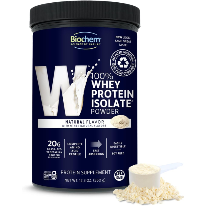 BioChem Whey Protein Isolate Natural, 12.3 oz. 
