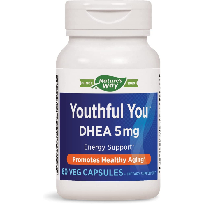 Nature's Way Youthful You DHEA 5 mg, 60 Veg capsules