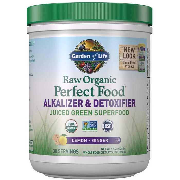 Garden of Life Raw Organic Perfect Food Alkalizer & Detoxifier Powder, 10.1 oz.