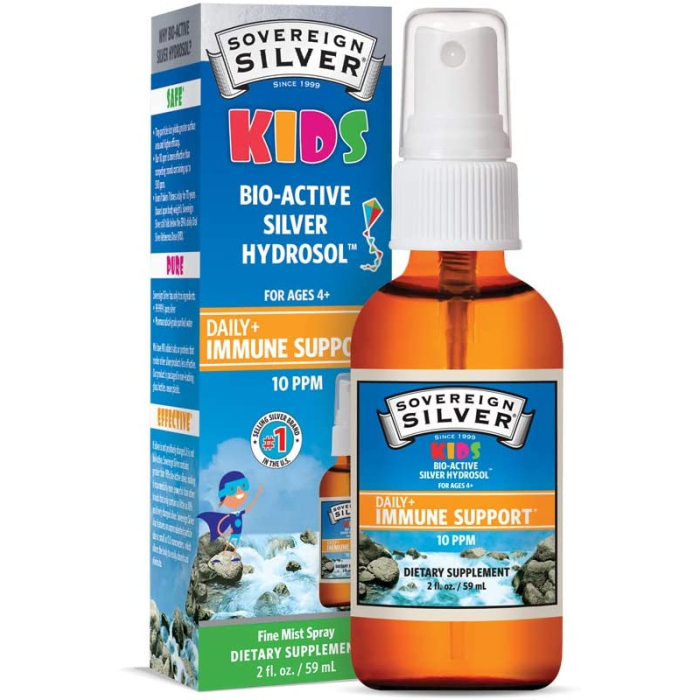 Sovereign Silver Bio-Active Silver Hydrosol Kids Drops 10ppm, 4 oz.