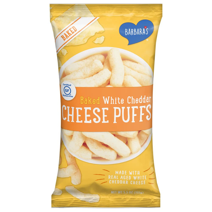 Barbara's Baked White Cheddar Cheese Puffs, 5.5 oz.
