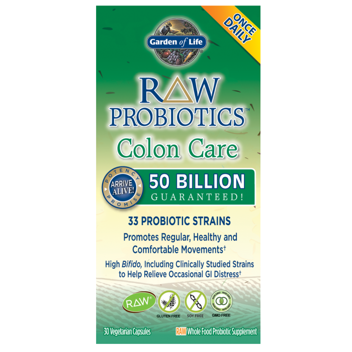 Garden of Life RAW Probiotics Colon Care, 30 Capsules