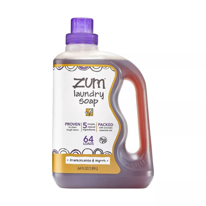 Zum Clean Laundry Soap Frankincense Myrrh - Front view