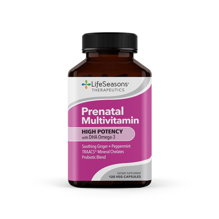LifeSeasons Prenatal Multivitamin with DHA - Front view