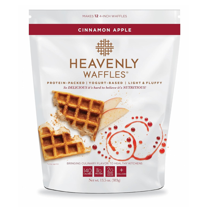 Heavenly Waffles Mix Cinnamon Apple - Front view