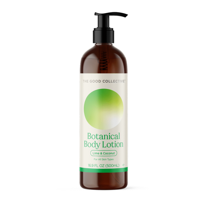 The Good Collective Botanical Body Lotion Lime & Coconut - Front view