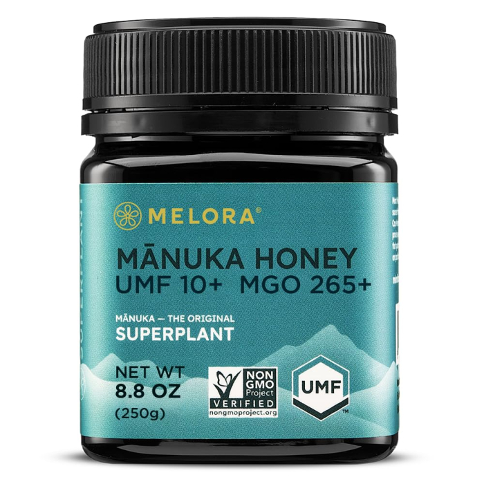 Melora UMF10+ Manuka Honey Jar, 8.8oz.