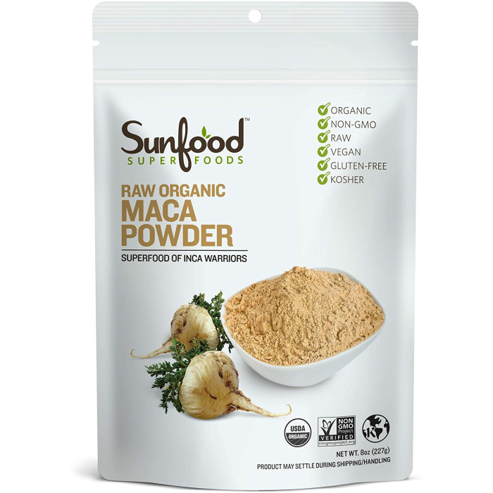 Sunfood Raw Organic Maca Powder, 8 oz.