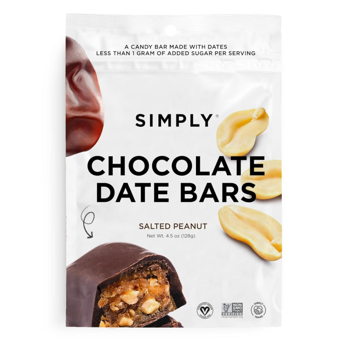 Simply Salted Peanut Chocolate Date Bars, 4.5 oz.