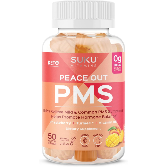 SUKU Peace Out PMS, 50 Gummies