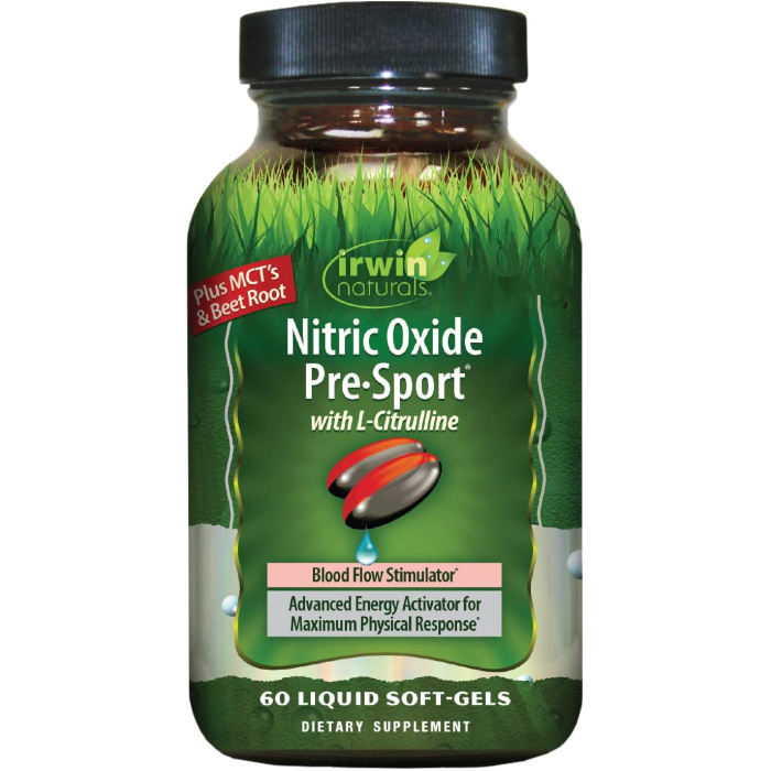 Irwin Naturals Nitric Oxide Pre-Sport, 60 Softgels