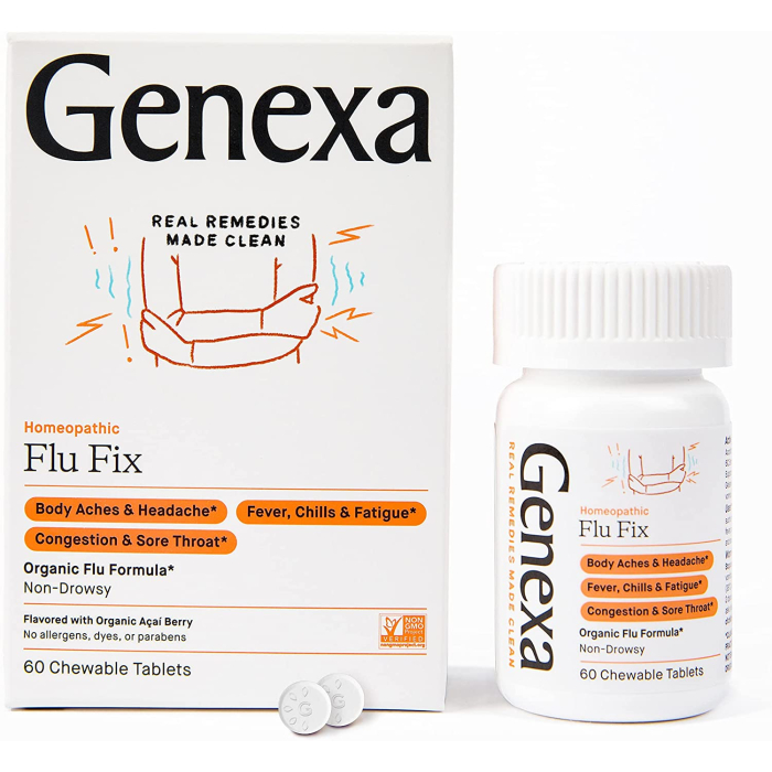 Genexa Flu Fix, 60 Chewable Capsules