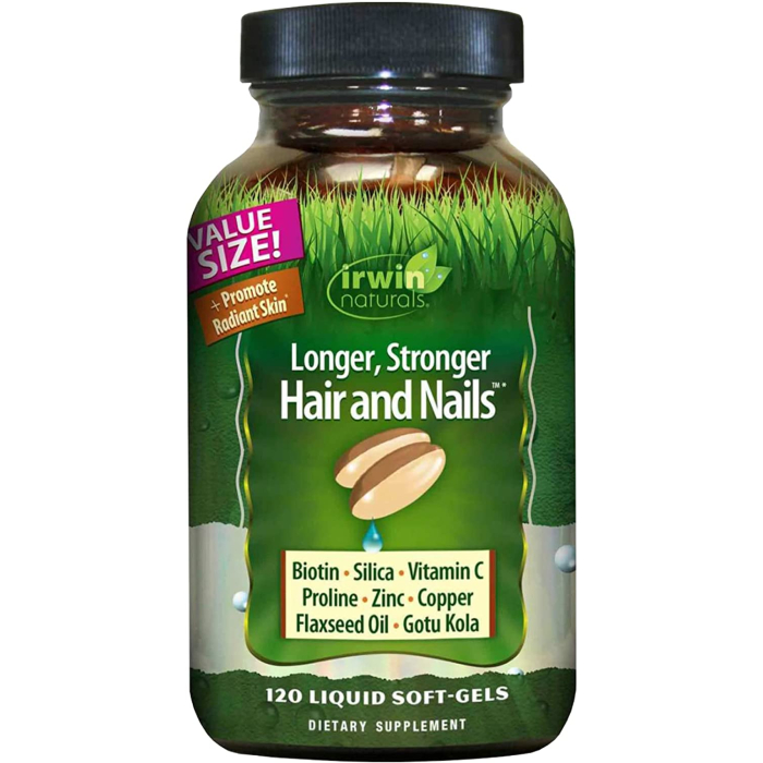 Irwin Naturals Healthy Skin & Hair Plus Nails, 120 Softgels