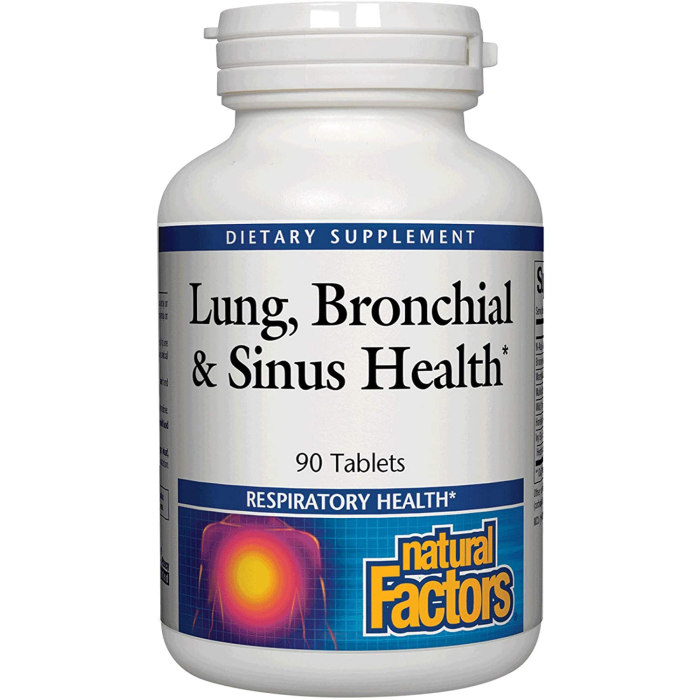 Natural Factors Lung, Bronchial & Sinus Health, 90 Tablets