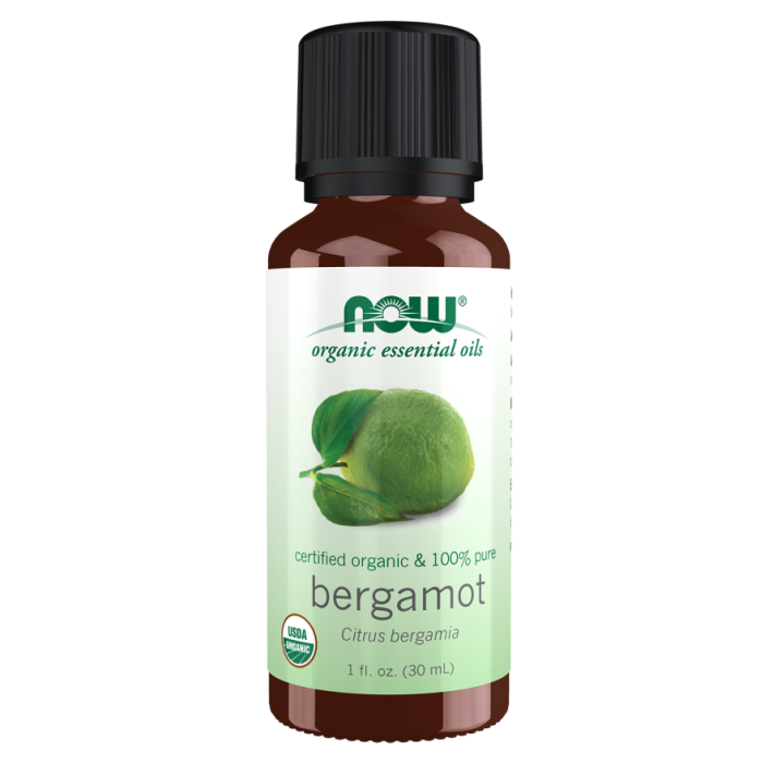 NOW Foods Bergamot Oil, Organic - 1 fl. oz.