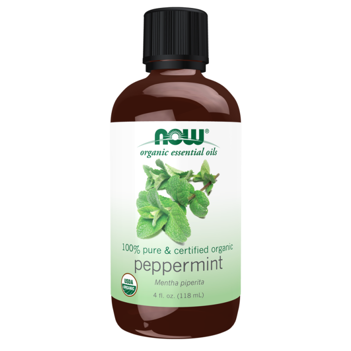 NOW Foods Peppermint Oil, Organic - 4 fl. oz.