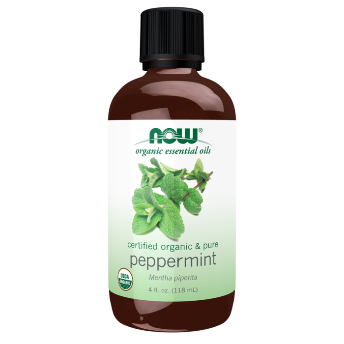 NOW Foods Peppermint Oil, Organic - 4 fl. oz.