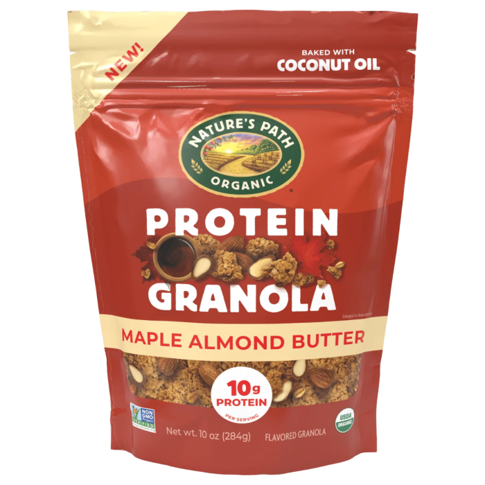Nature's Path Maple Almond Butter Protein Granola - Front view