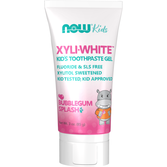 NOW Foods Xyliwhite™ Bubblegum Splash Toothpaste Gel for Kids - 3 oz.