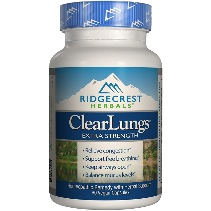 Ridgecrest Herbals ClearLungs Extra Strength, 60 Capsules