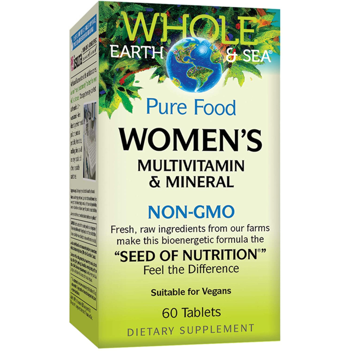Natural Factors Whole Earth & Sea, Women's Multivitamin & Mineral, 60 Tablets