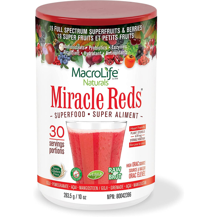 Macro Life Miracle Reds Superfoods Powder, 10 oz.