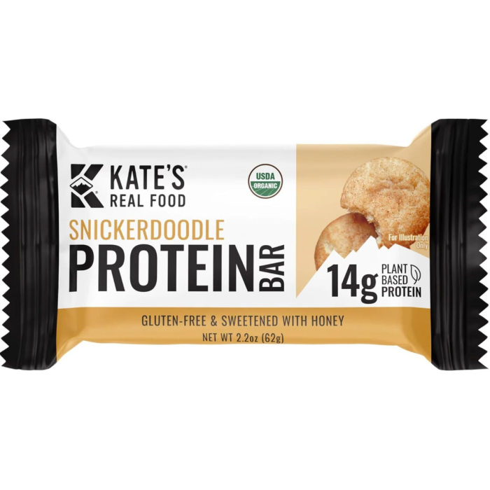 Kate’s Real Food Snickerdoodle Protein Bars - Front view