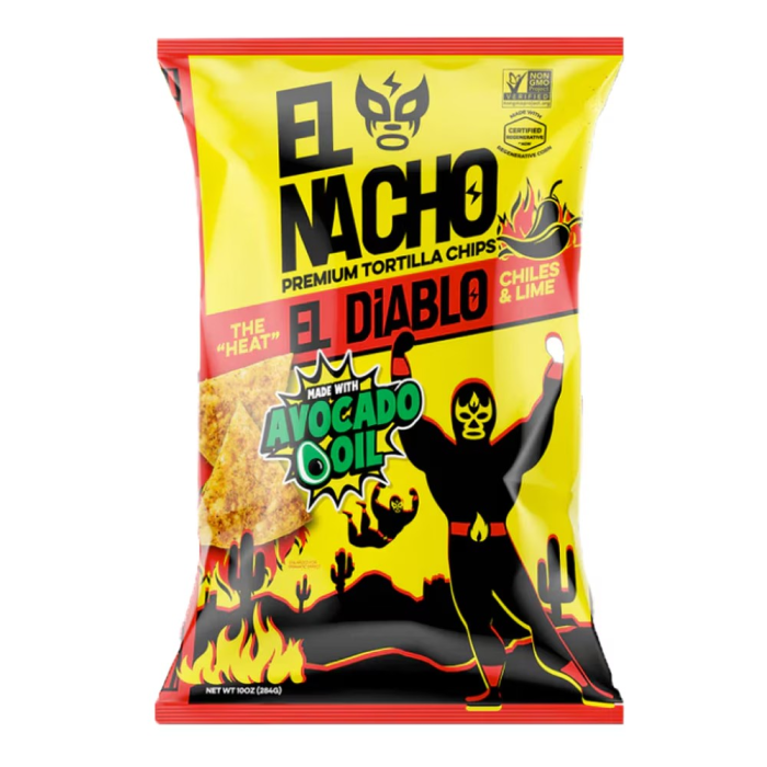 El Nacho Tortilla Chips with Avocado Oil El Diablo - Front view