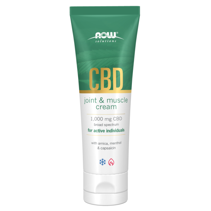 NOW Foods CBD Joint & Muscle Cream - 4 fl. oz.