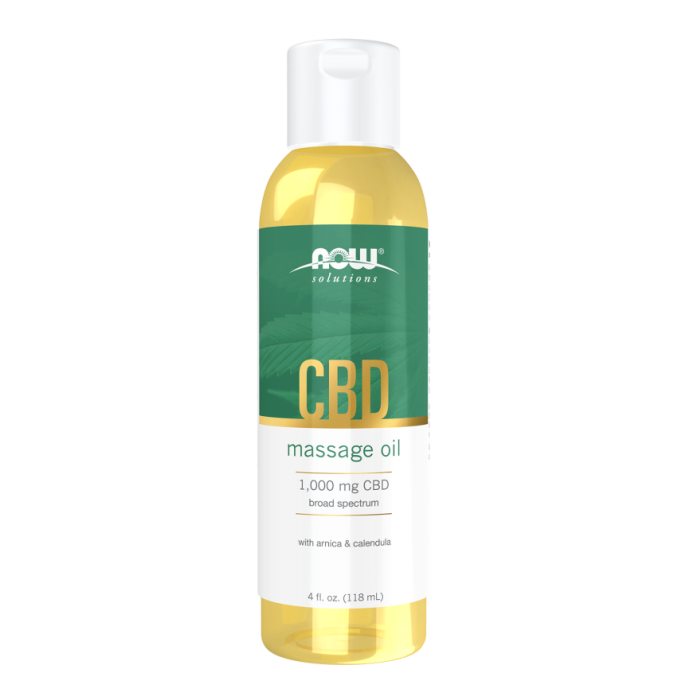 NOW Foods CBD Massage Oil - 4 fl. oz.