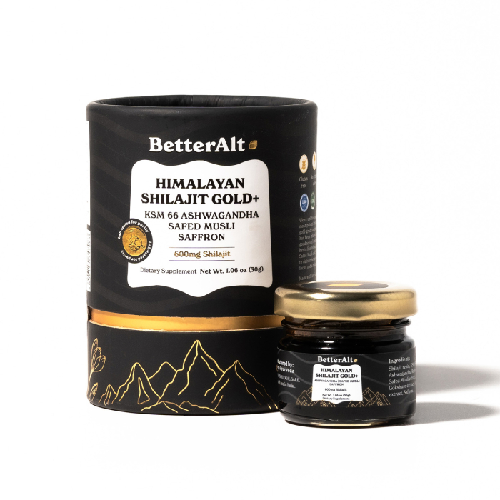 Better Alt Gold+ Himalayan Shilajit Resin - Front view