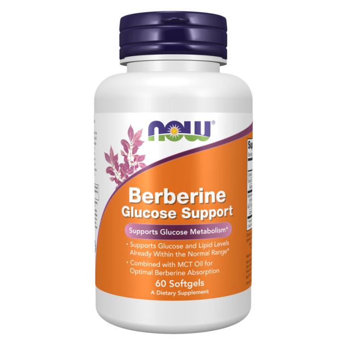 NOW Foods Berberine Glucose Support - 60 Softgels