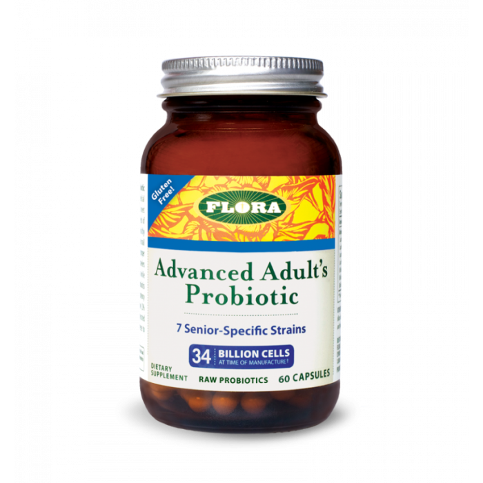 Flora Advanced Adult's Probiotic, 34 billion cells, 60 capsules