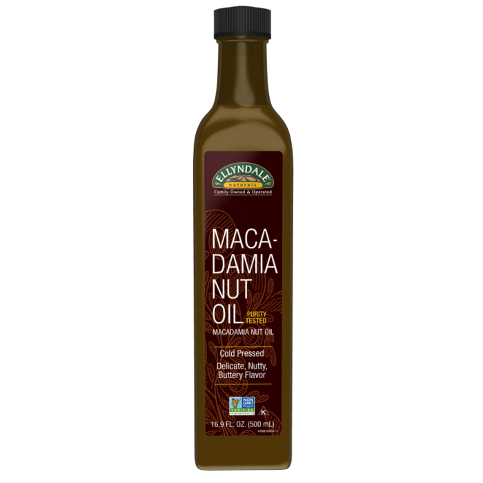 NOW Foods Macadamia Nut Cooking Oil in Glass Bottle - 16.9 fl. oz.