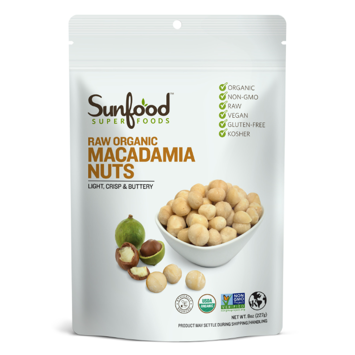 Sunfood Raw Organic Macadamia Nuts - Main