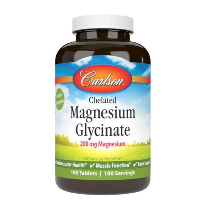 Carlson Chelated Magnesium, 180 tablets