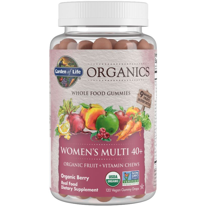 Garden of Life Organics Women's 40+ Multi, Berry Flavor, 120 Gummies