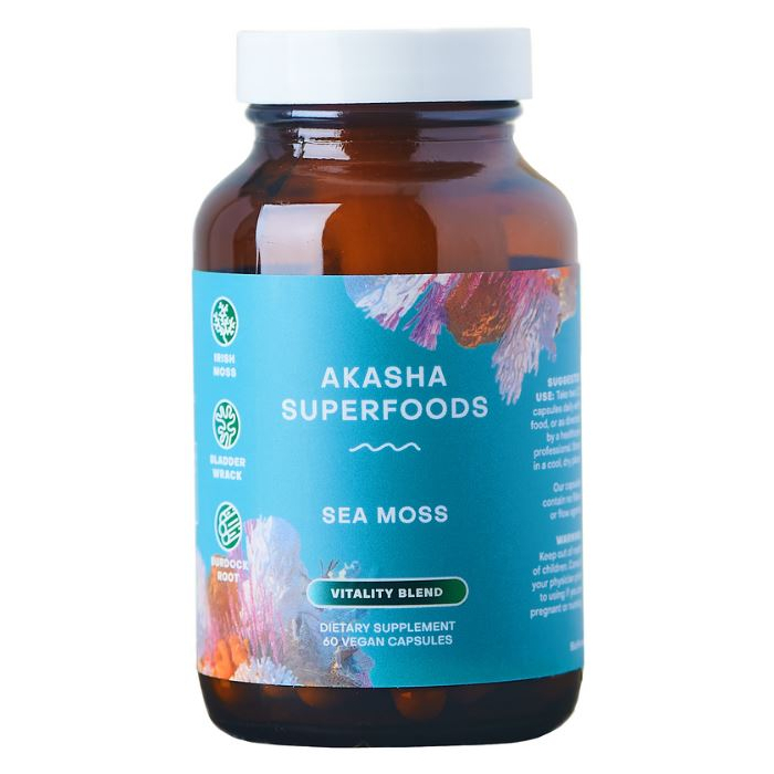 Akasha Superfoods Sea Moss Vitality Blend, 60 capsules