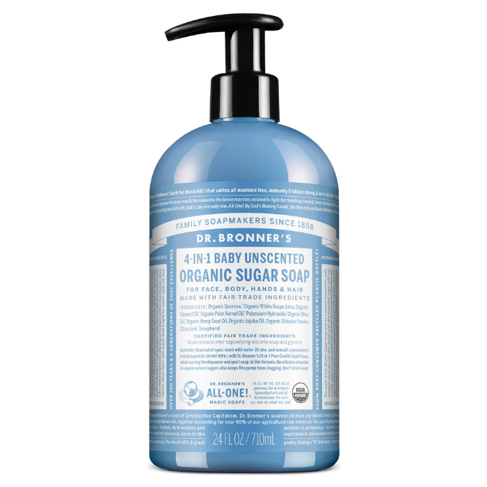 Dr. Bronner's Baby Unscented Sugar Soap - Main