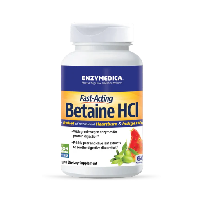 Enzymedica Betaine HCL, 120 cp.