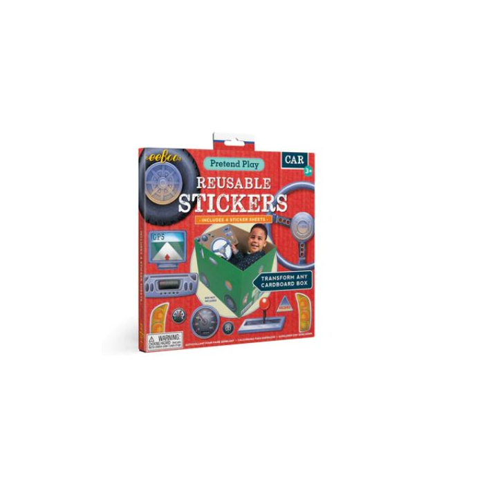 Eeboo Car Reusable Stickers - Main