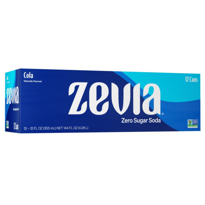 Zevia Zero Calorie Soda Cola - Front view