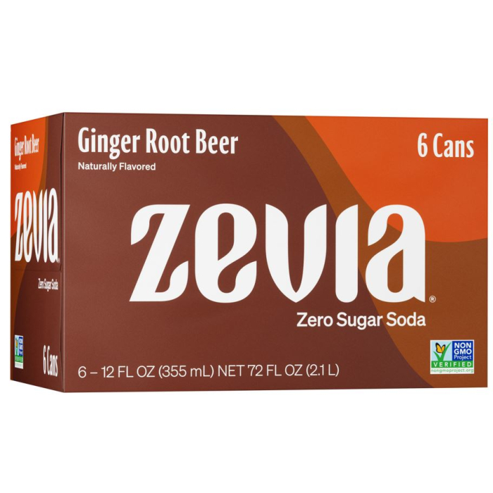 Zevia Ginger Root Beer 6-Pack - Main