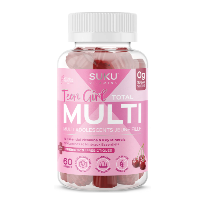 SUKU Vitamins Teen Girl Total Multi - 60 Gummies
