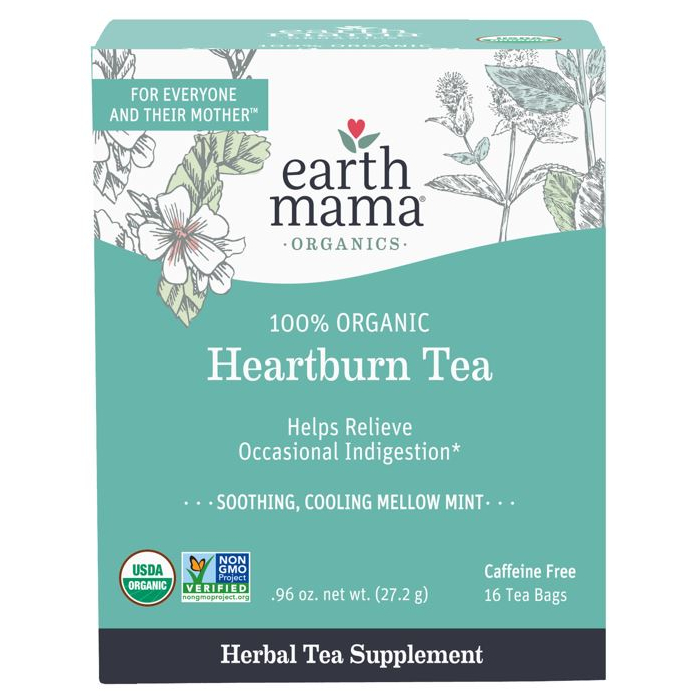 Earth Mama Organic Heartburn Tea, 16 Bags