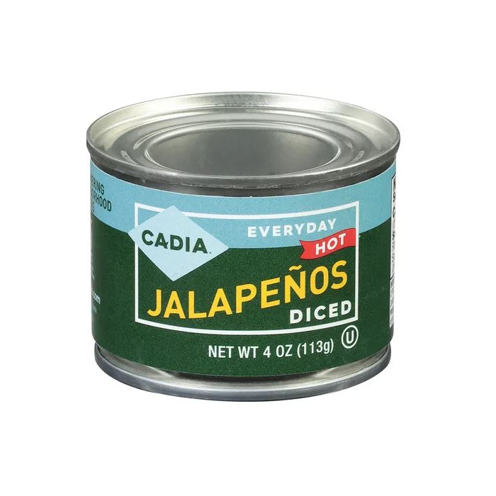 Cadia Diced Hot Jalapenos, 4 oz.