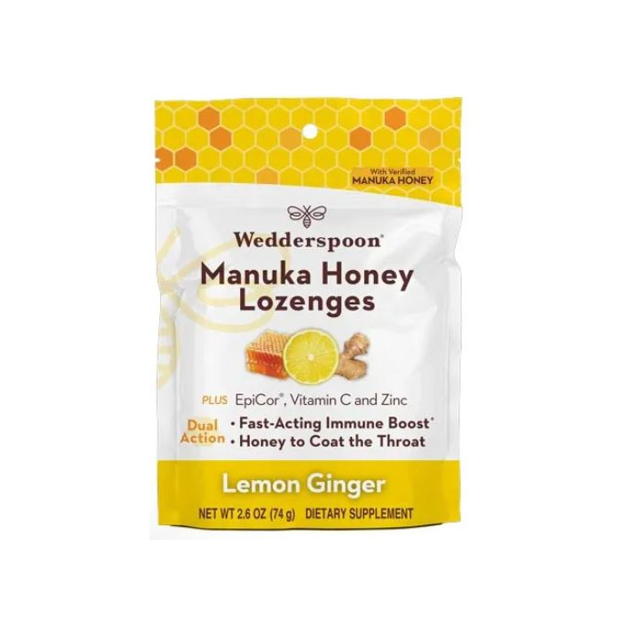 Wedderspoon Manuka  Honey Lozenge Ginger Lemon - Main