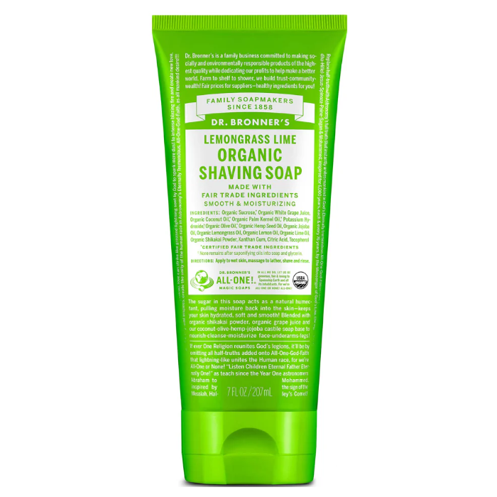 Dr. Bronner's Lemongrass Lime Shaving Soap - Main 