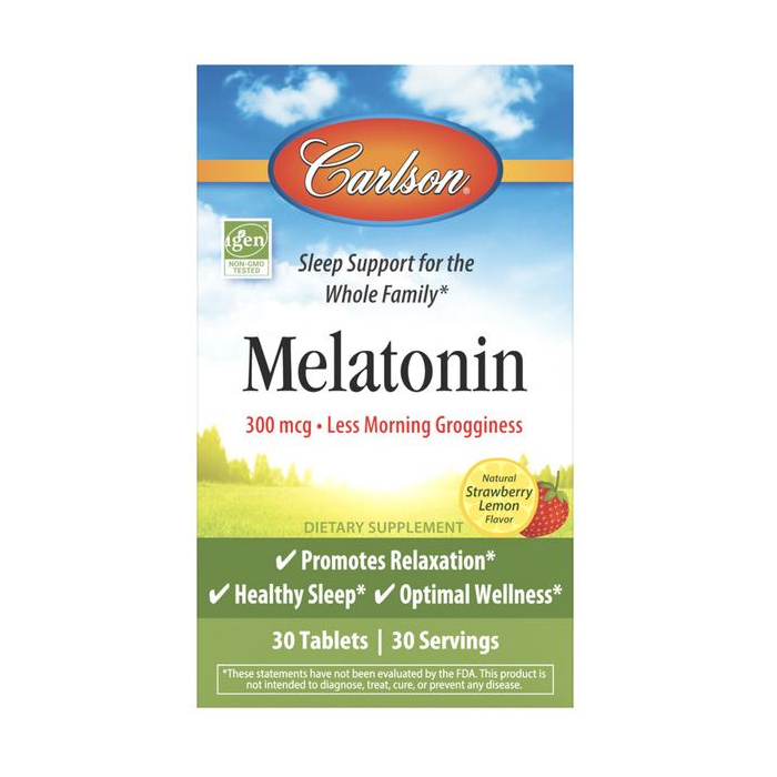 Carlson Chewable Melatonin, 30 tablets