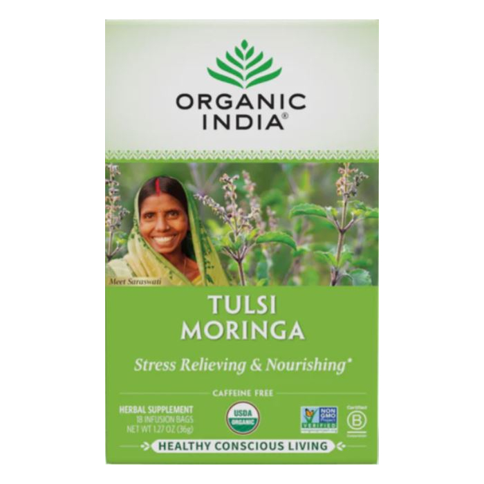 Organic India Tulsi Moringa Tea - Main